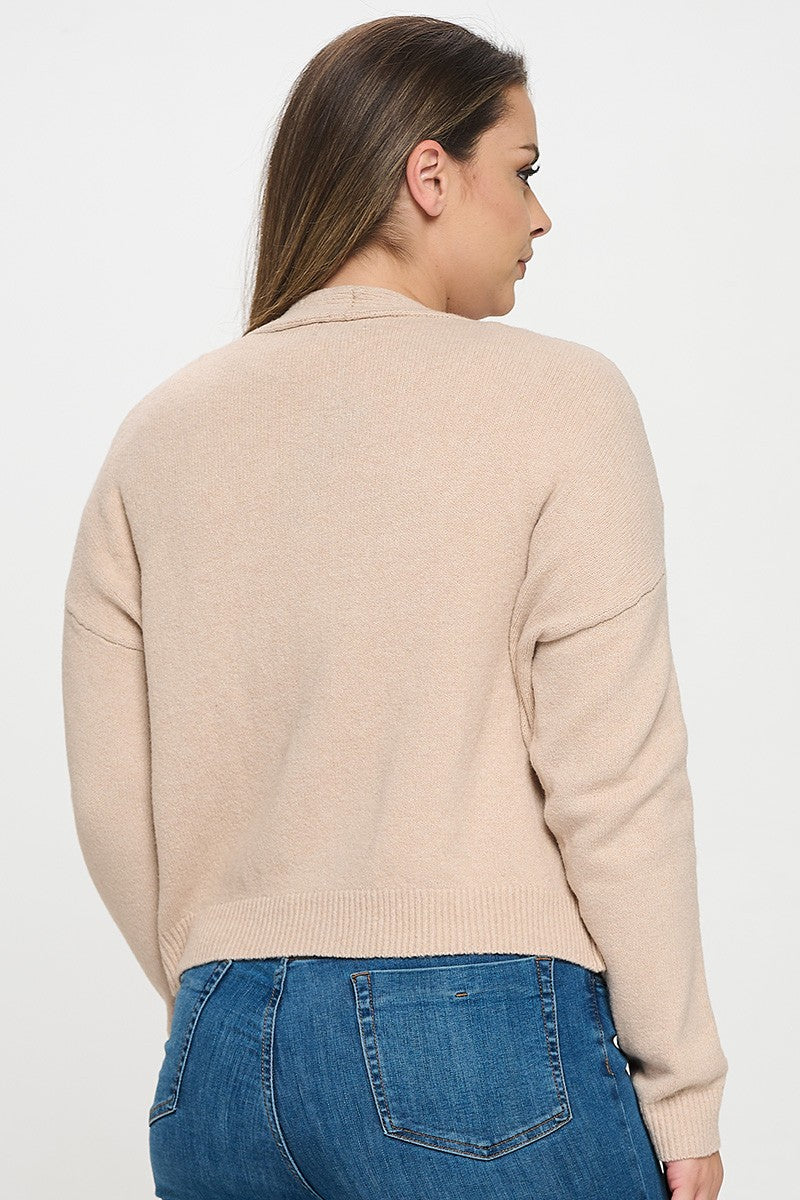 Sandstone Cozy Knit Cardigan