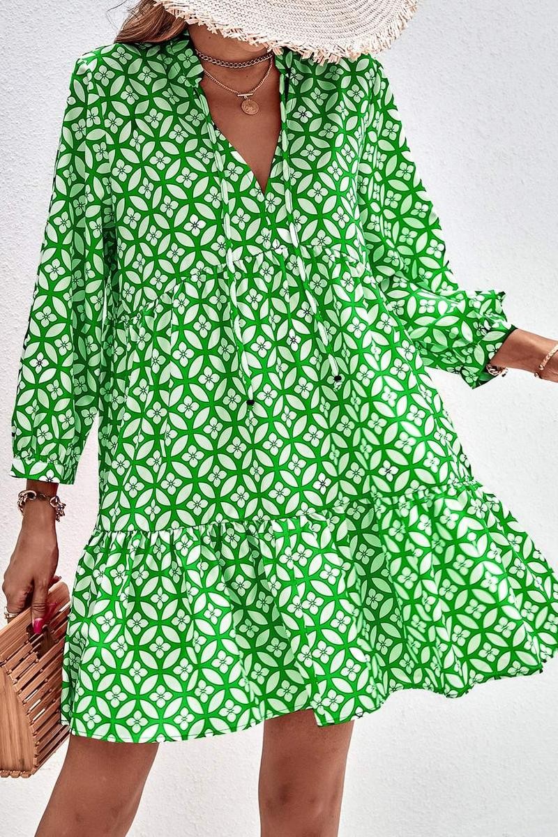 Boho Dress with Floral Prin