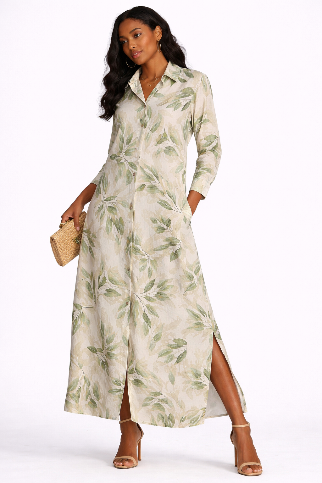 Willow Breeze Maxi Shirt Dress πΏ
