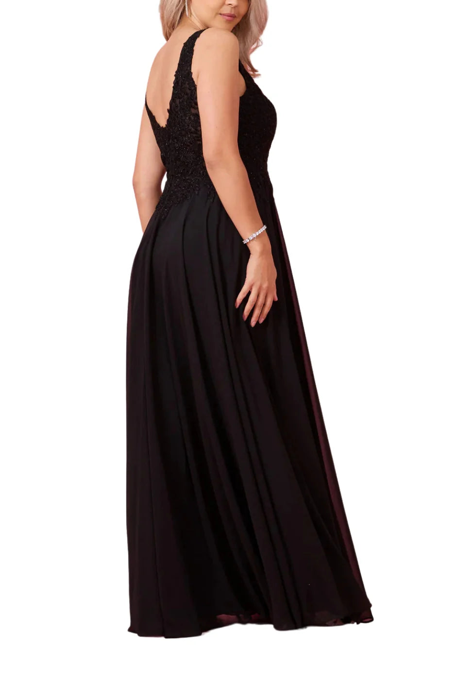 Full-Length Formal Plus Size Evening Gown Dress
