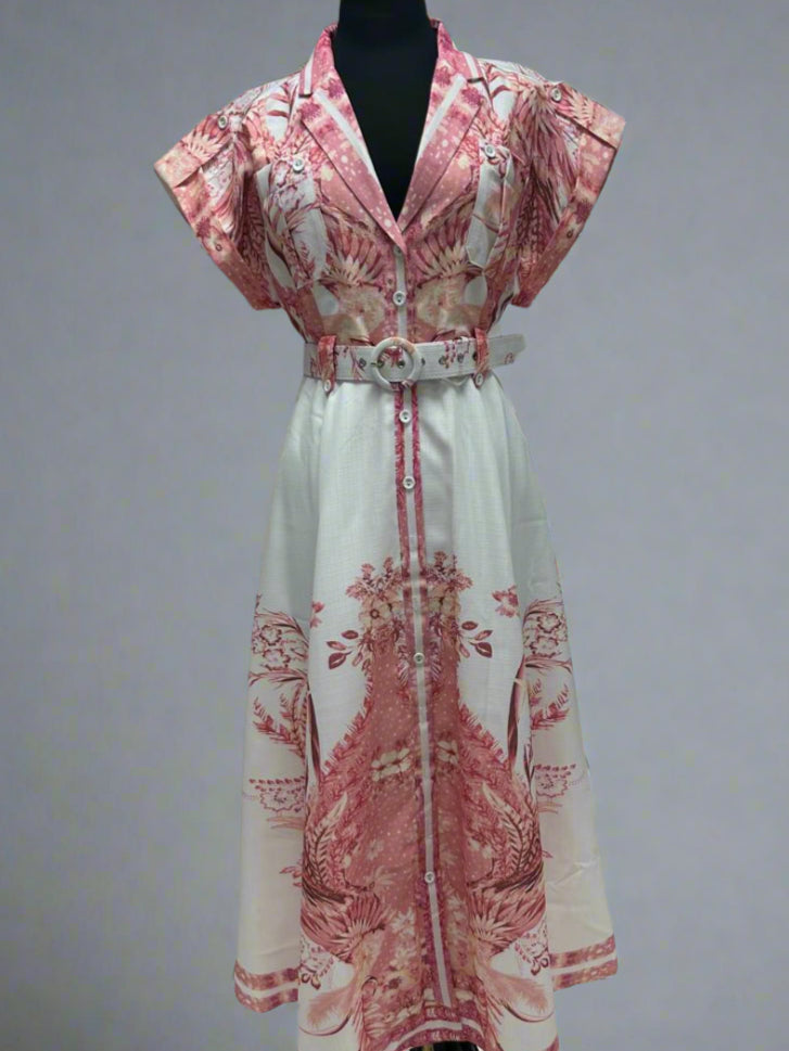 The rosette midi dress