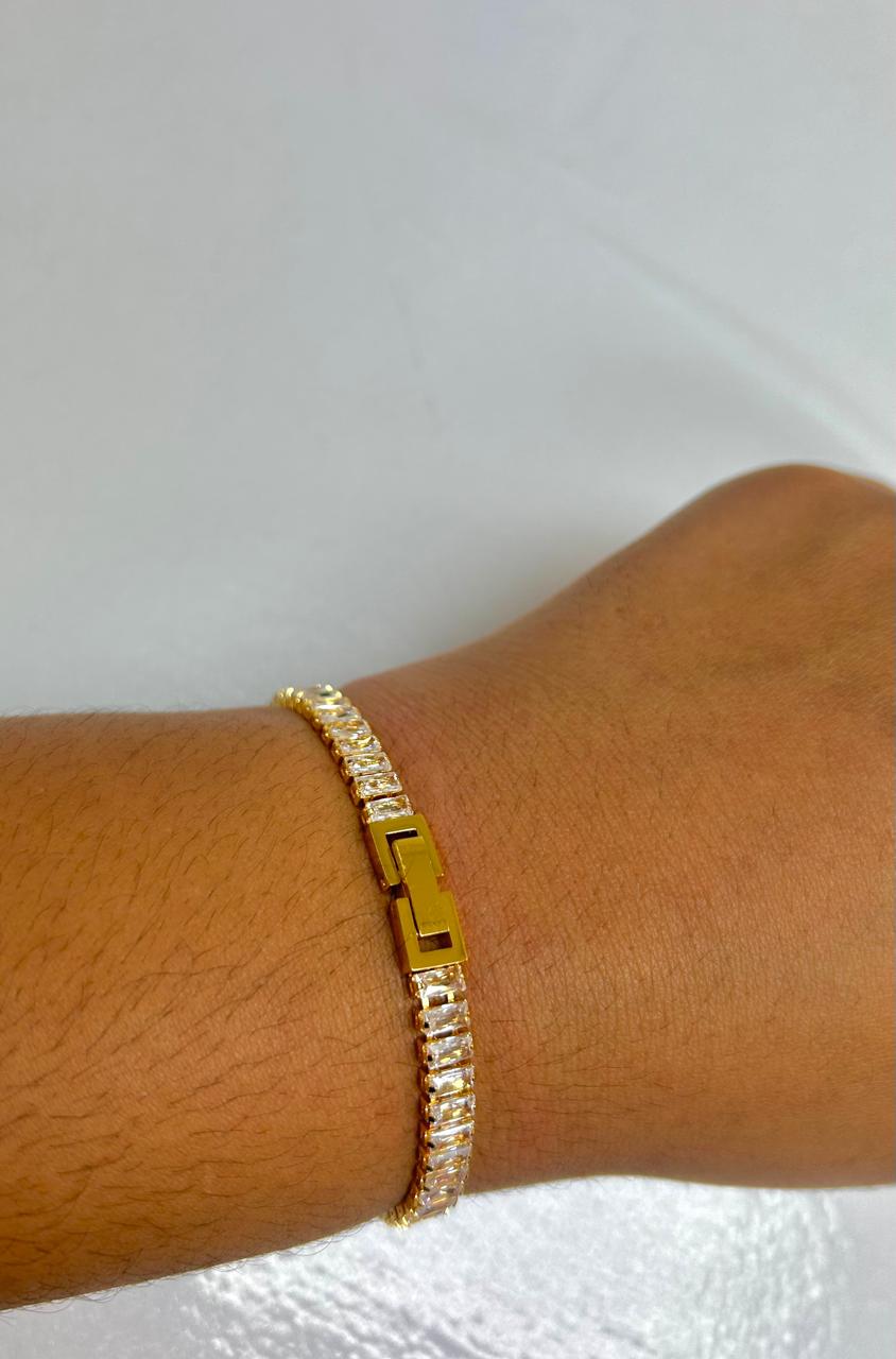 18K Gold Non-Tarnish Glam CZ Bracelet