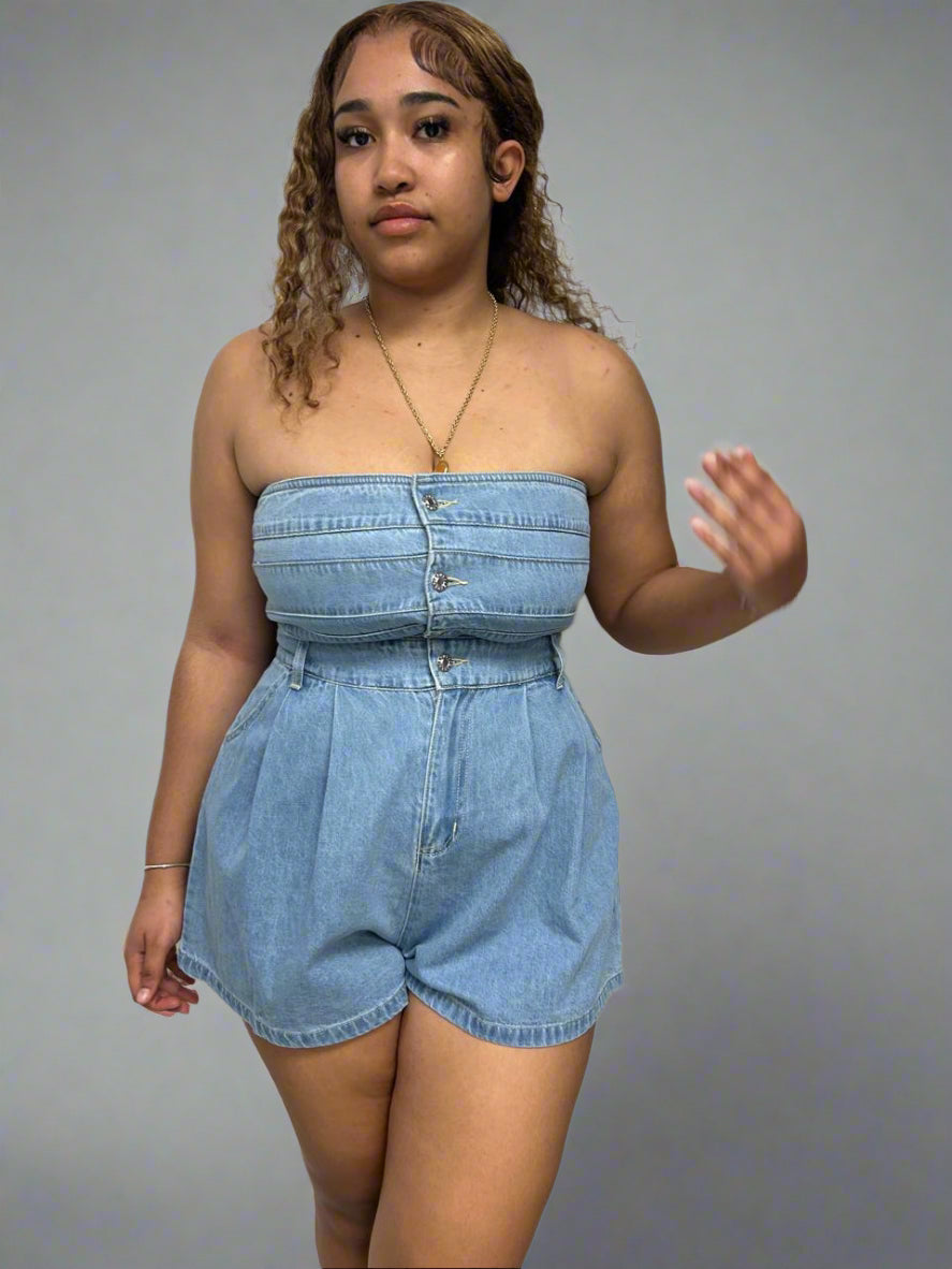Tube Top Romper