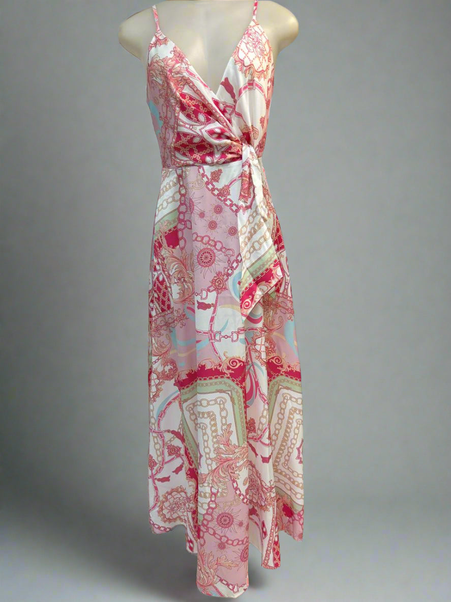 Long Spaghetti strap Aline Dress