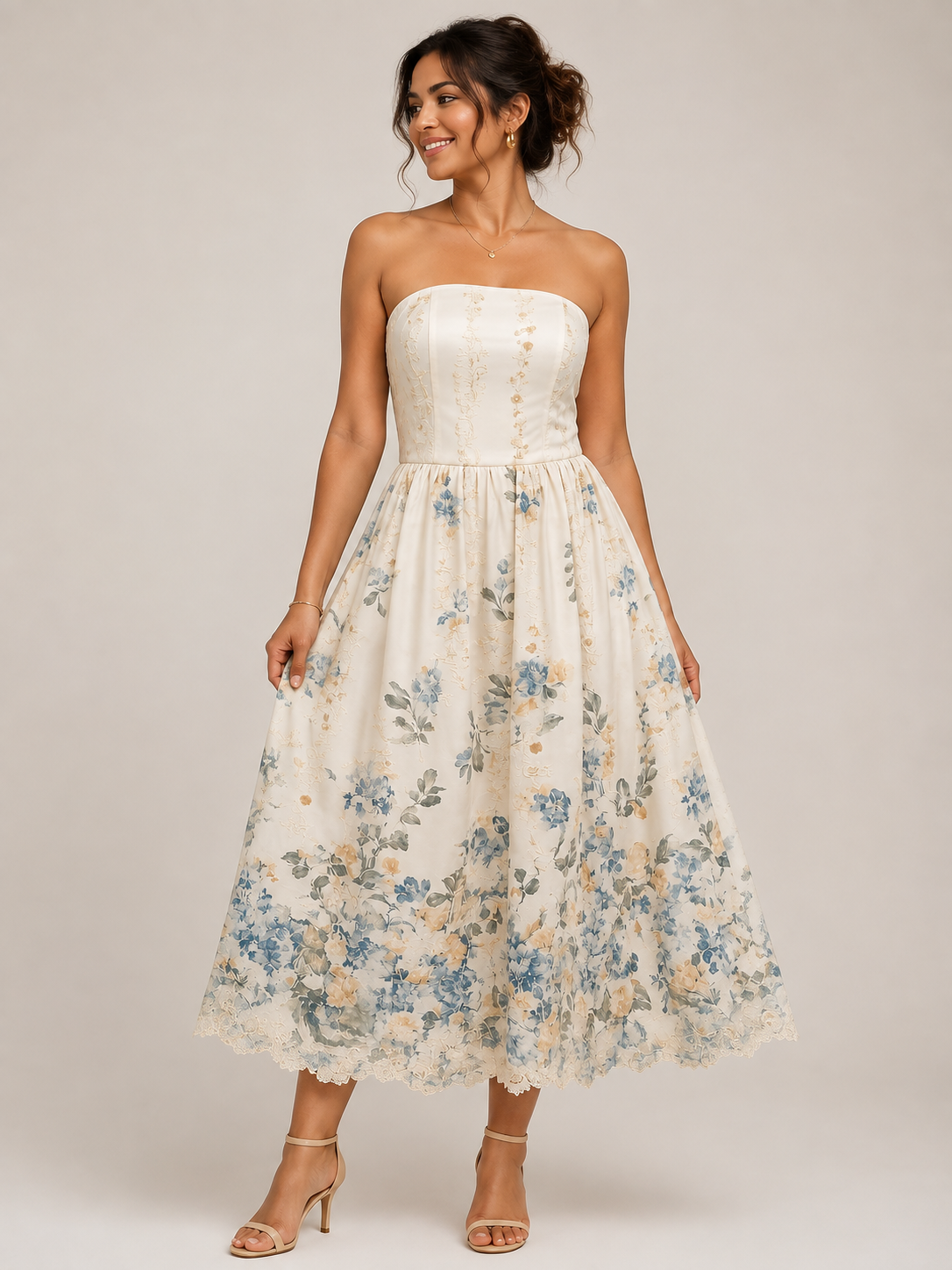 Bluebell Bloom Midi Dress