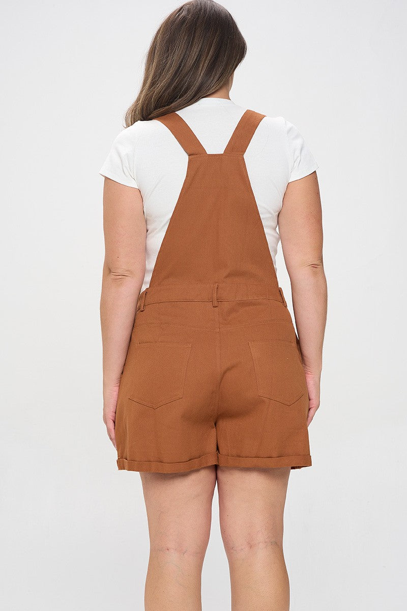 Cinnamon Canvas Overall Jumper