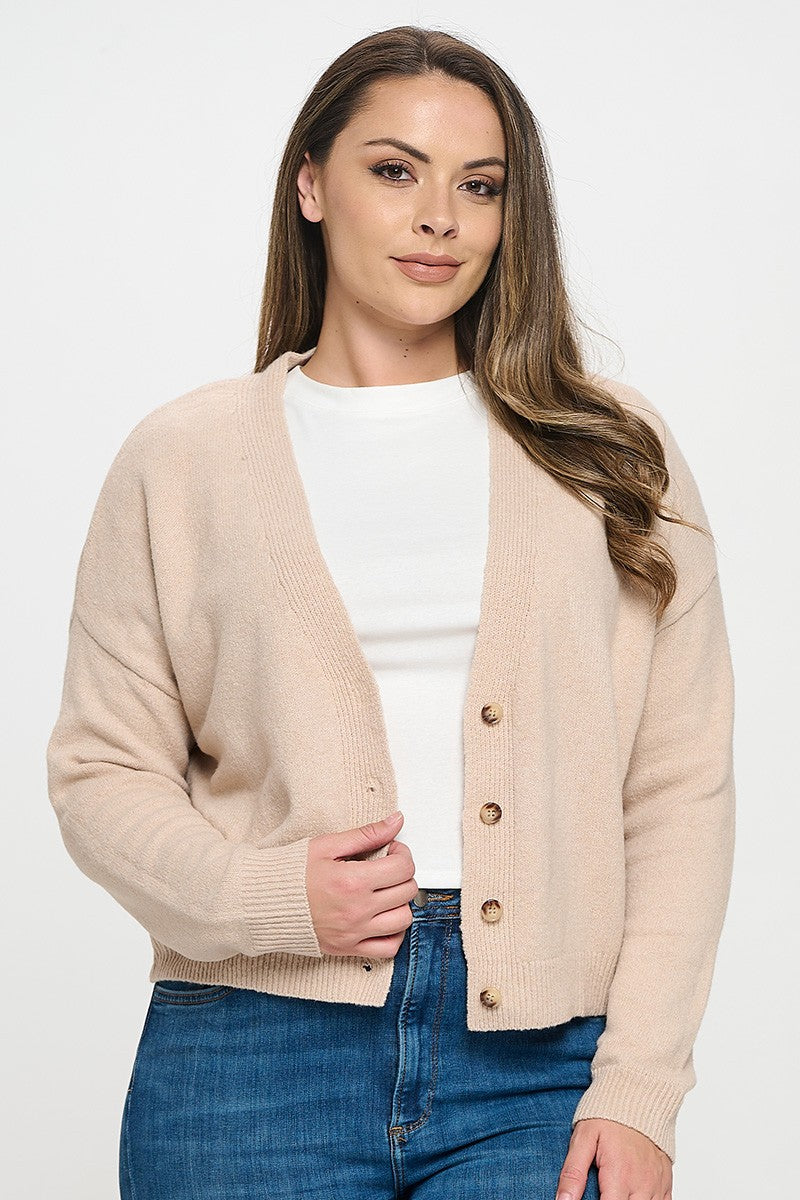Sandstone Cozy Knit Cardigan