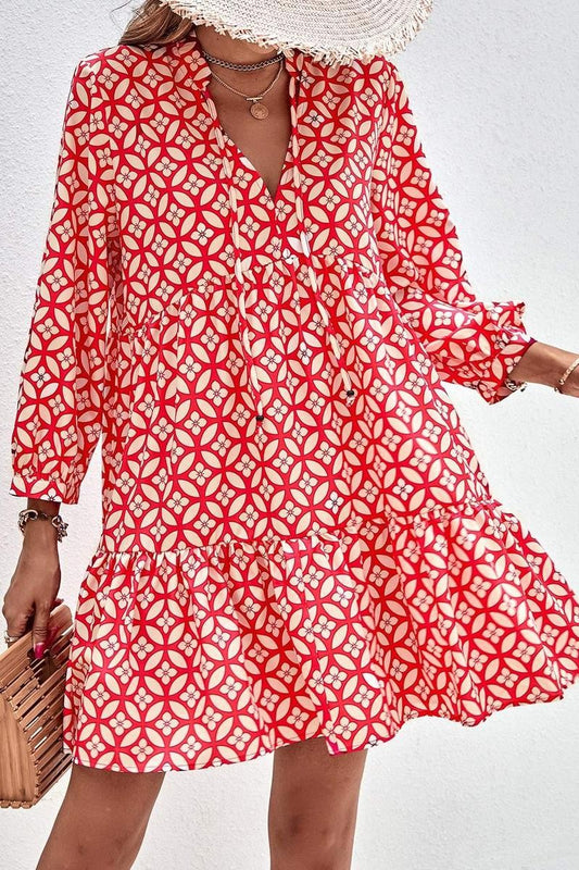 Boho Dress with Floral Prin