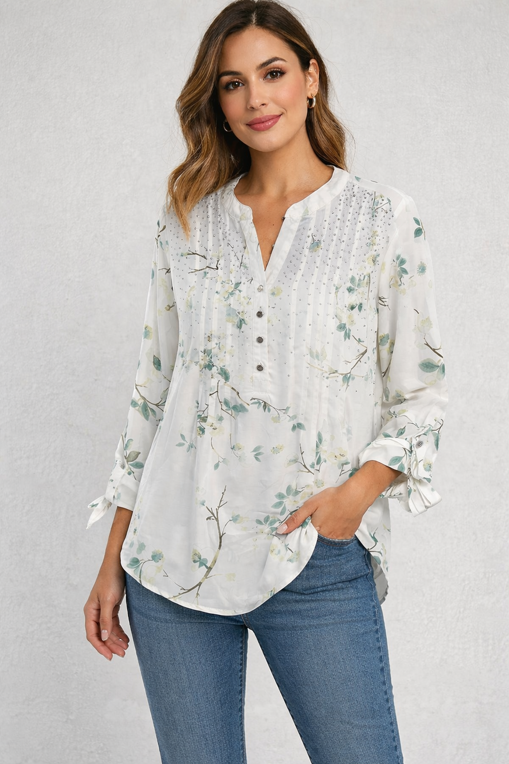 Willow Bloom Embellished Blouse