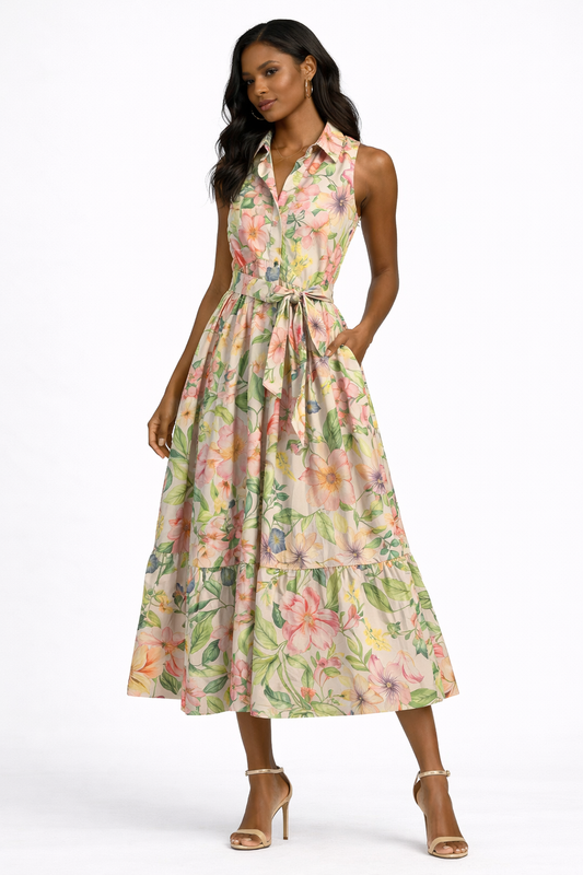Bloom Garden Midi Dress