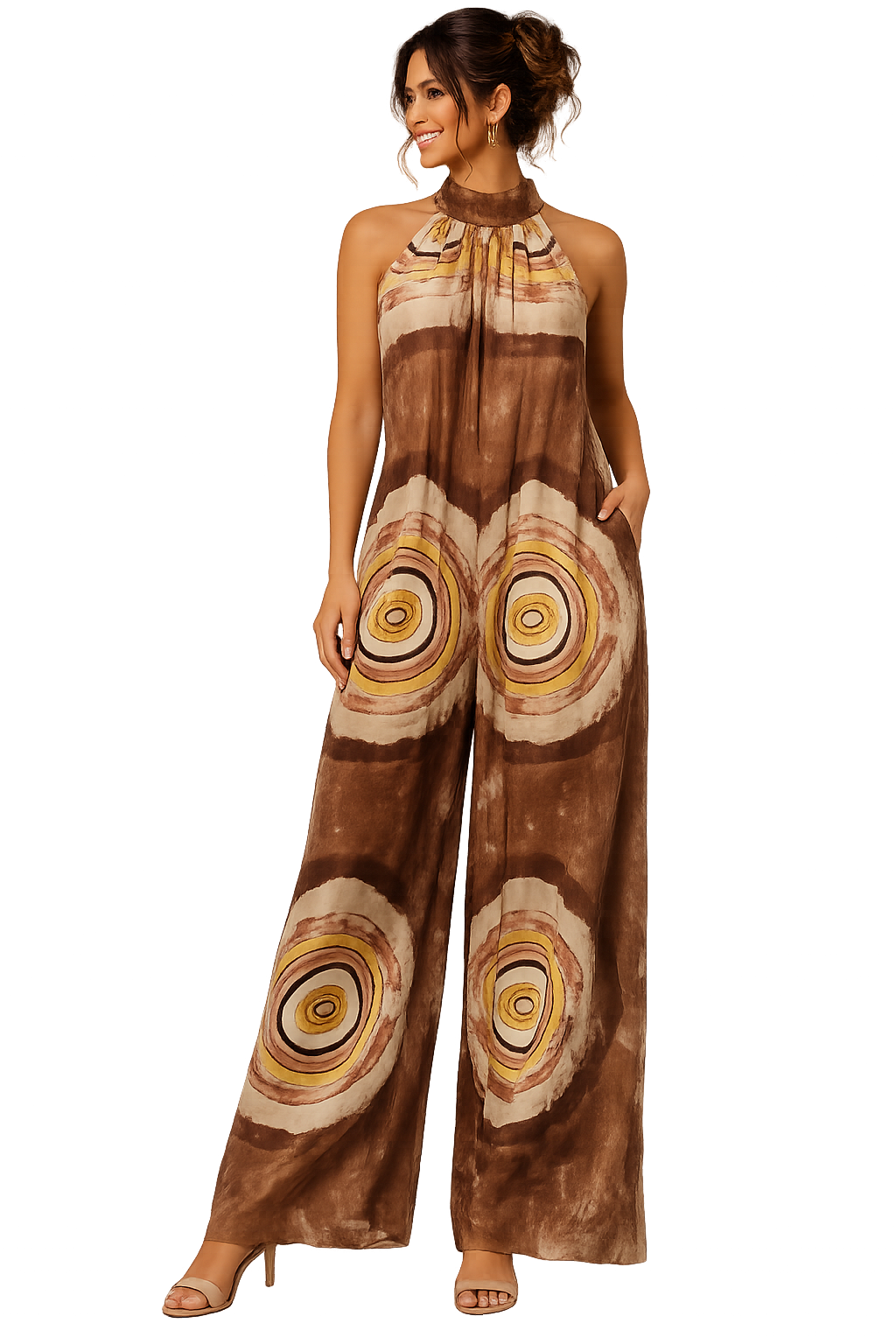 Desert Eclipse Halter Jumpsuit