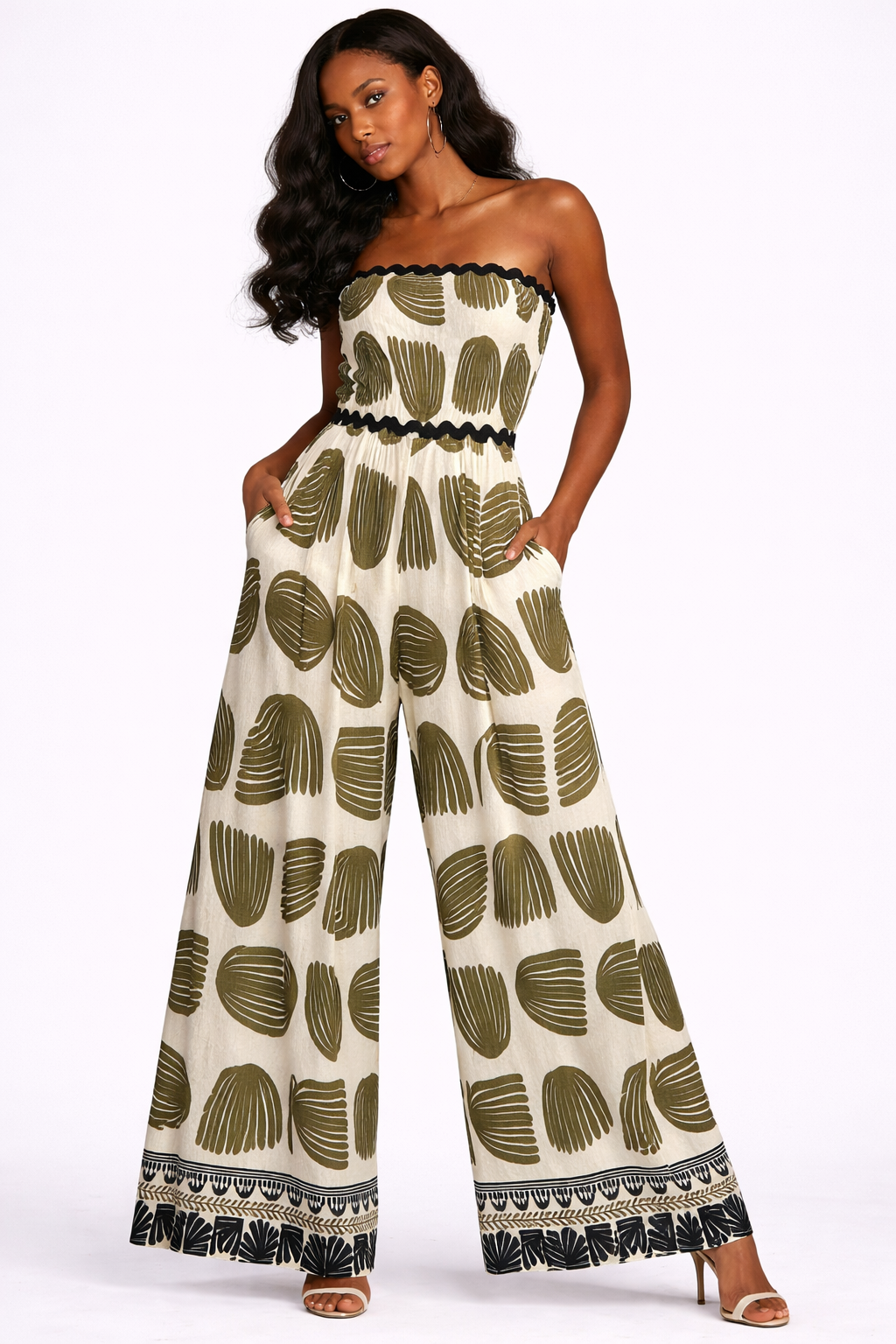 Olive Breeze Bow-Back Jumpsuit