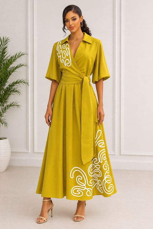 Mustard Elegance Dress