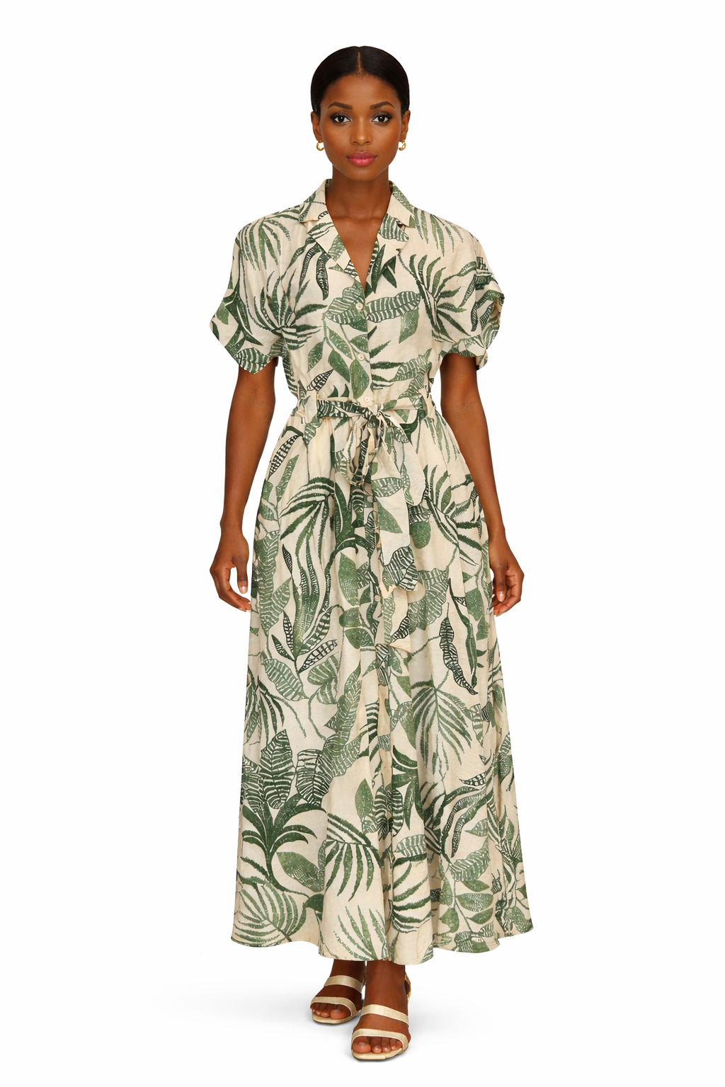 Maxi shirt dress