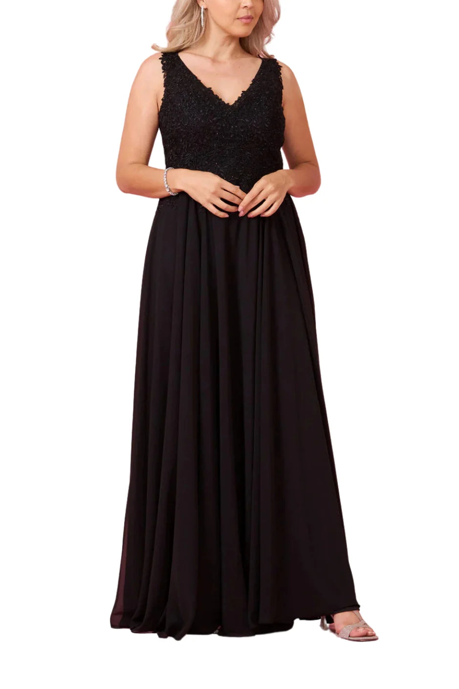 Full-Length Formal Plus Size Evening Gown Dress