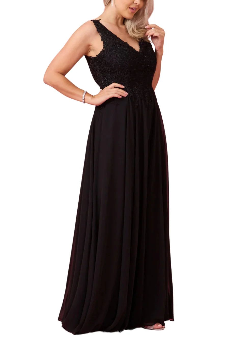 Full-Length Formal Plus Size Evening Gown Dress