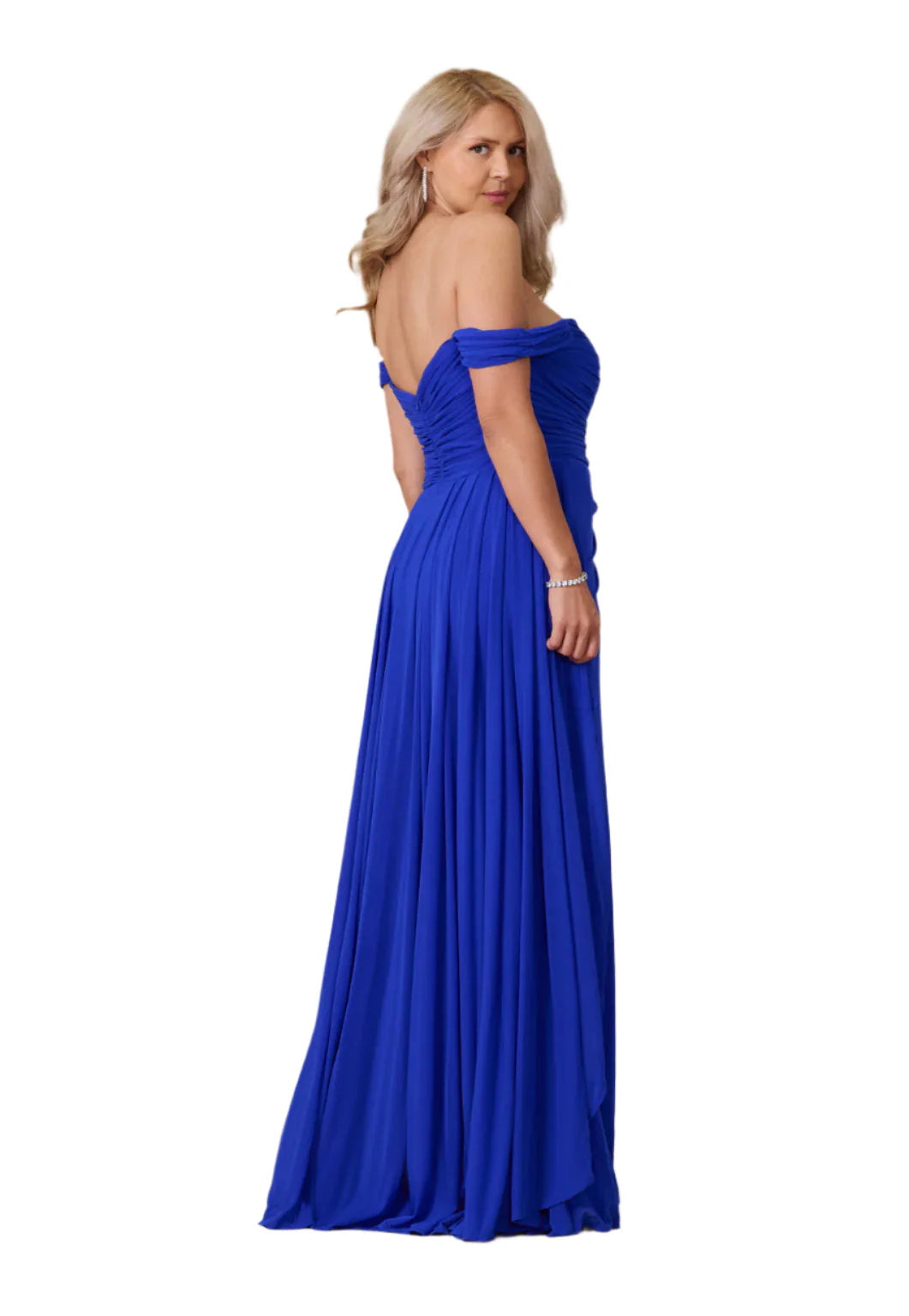 Off Shoulder Full-Length Formal Gown Evening Dress