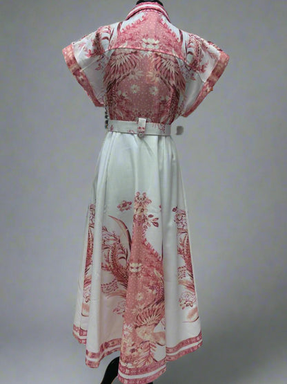 The rosette midi dress