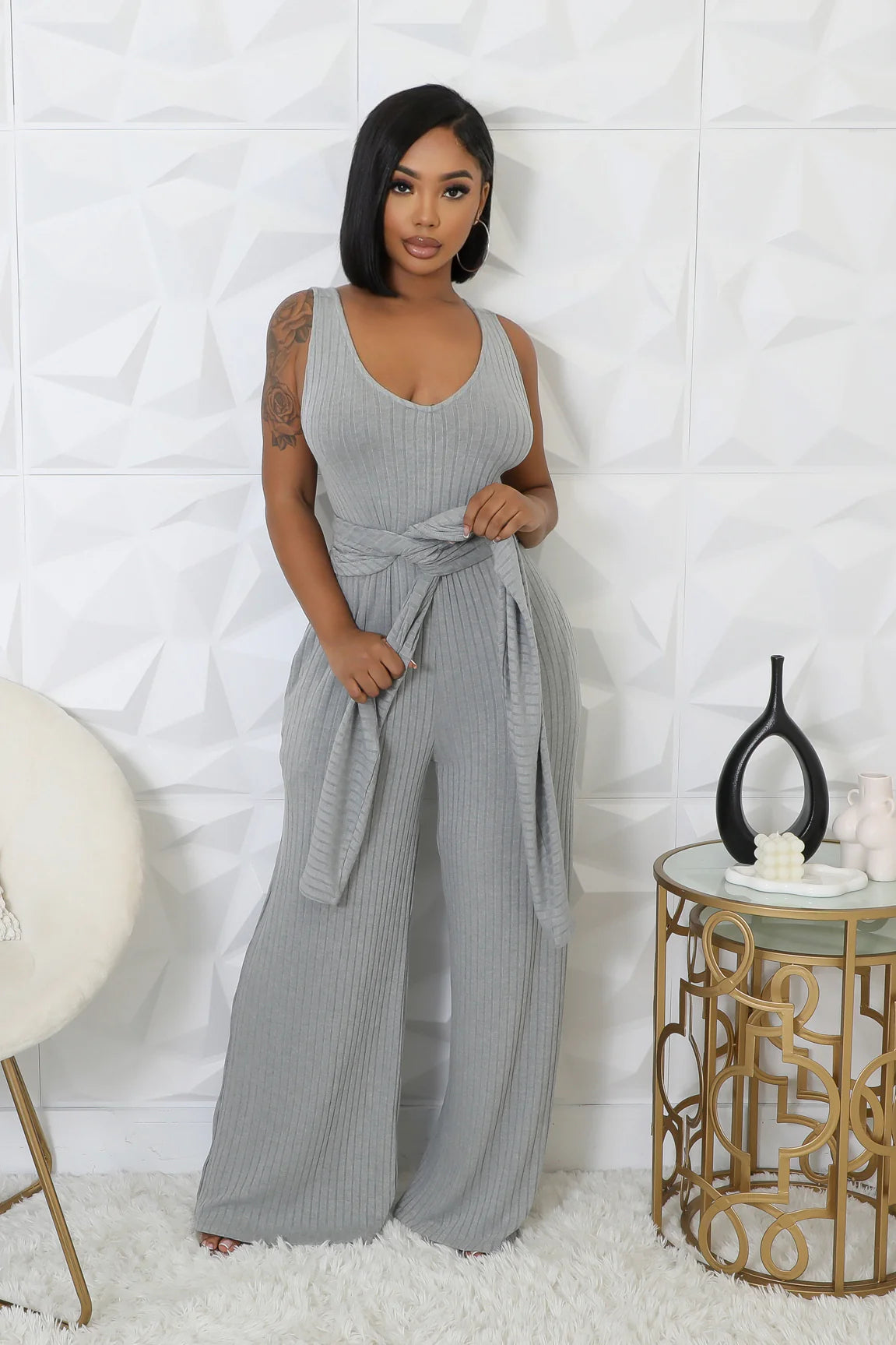 2 pc Jumpsuit Set