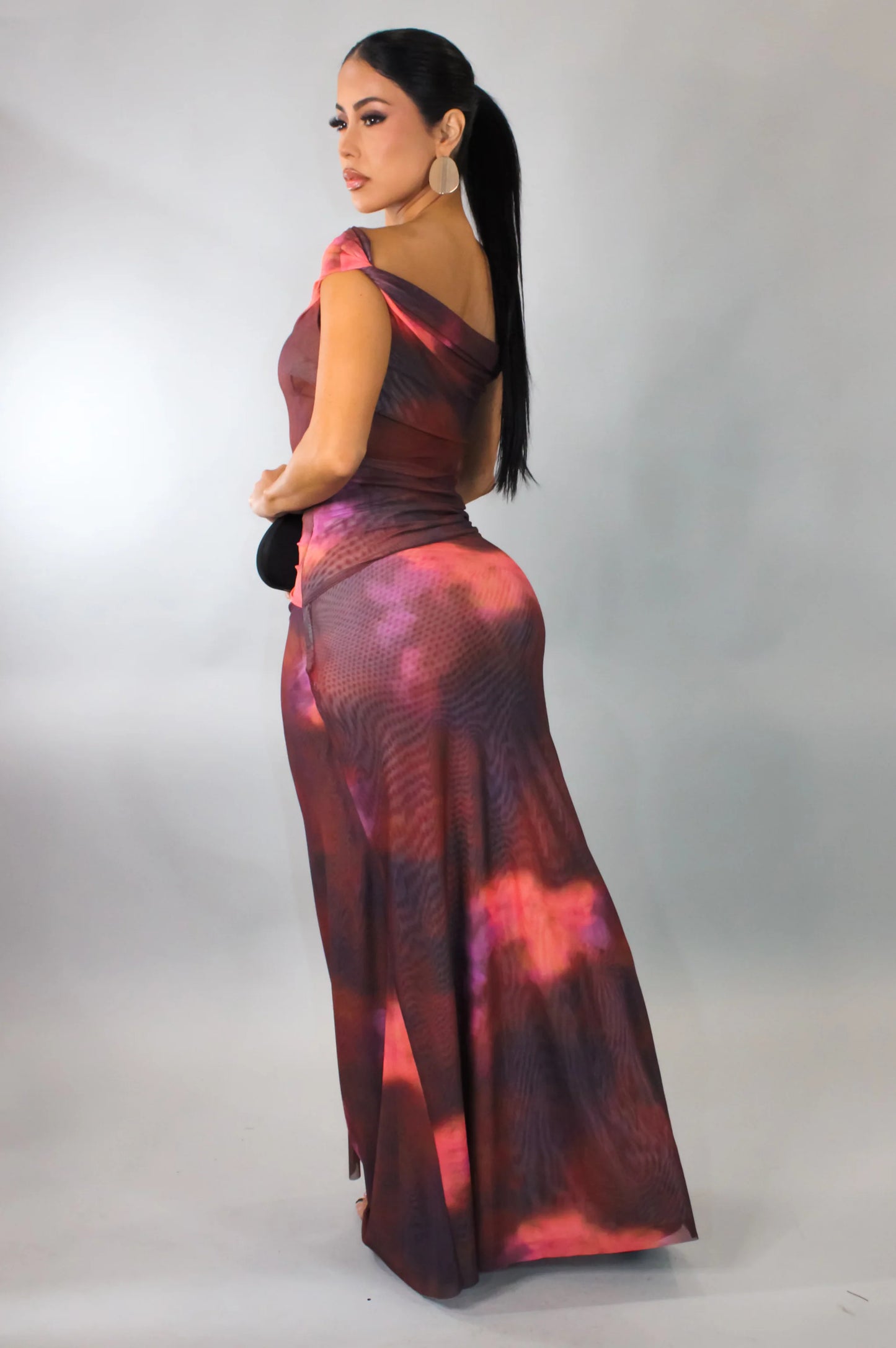 Midnight Ember Off Shoulder Maxi Dress 🔥✨