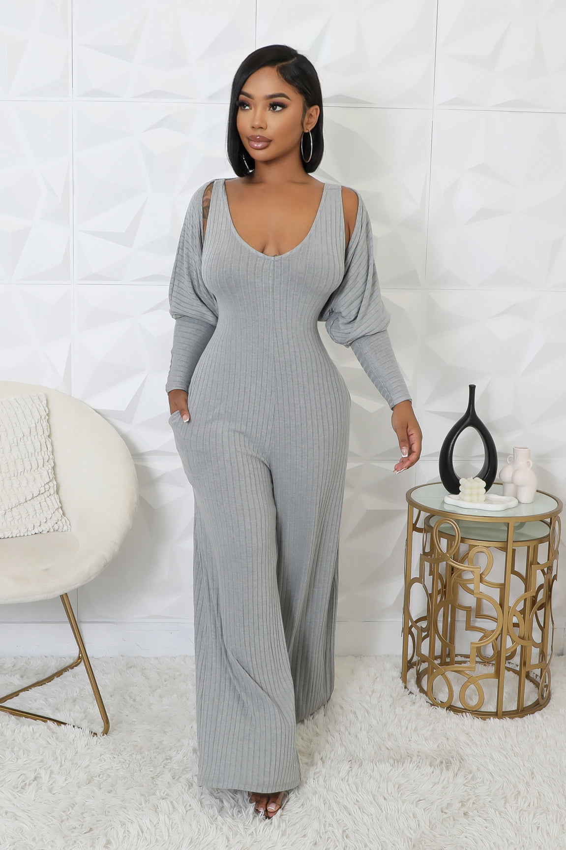2 pc Jumpsuit Set