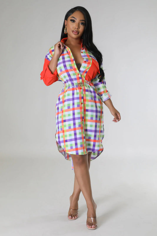 Button Down Oversized Dress
