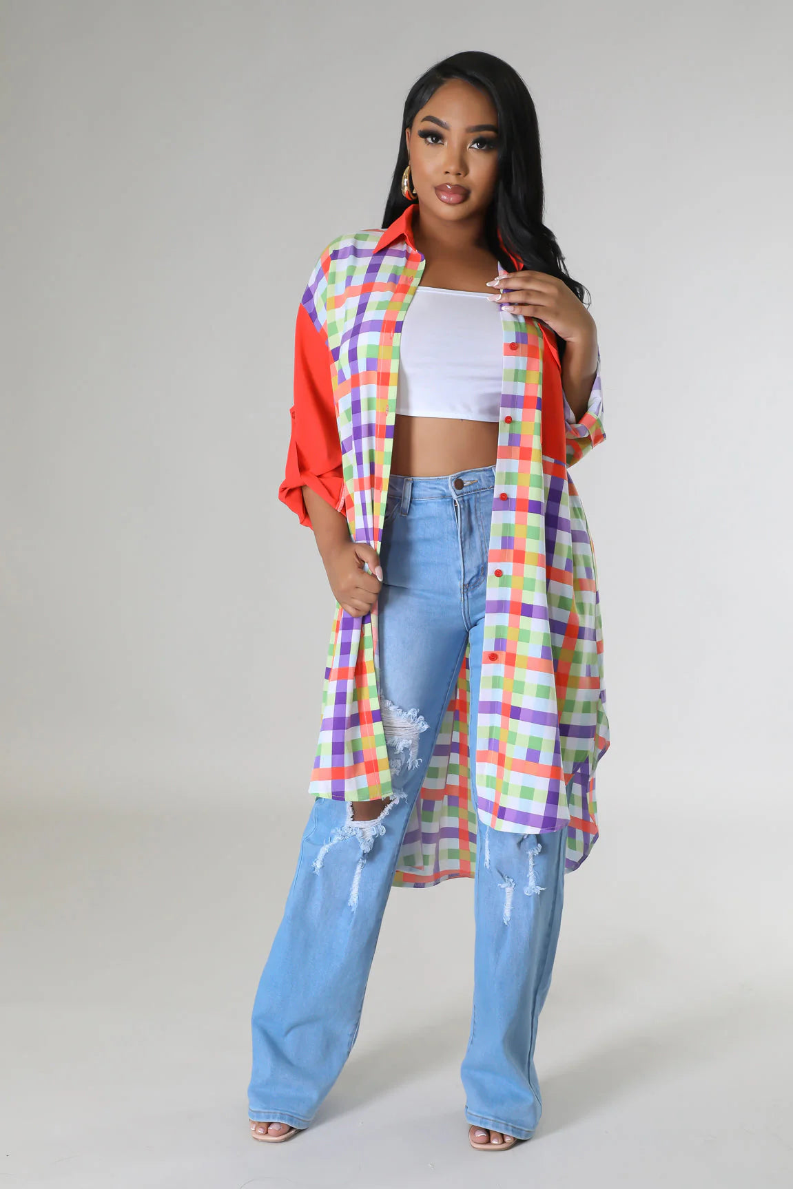 Button Down Oversized Dress