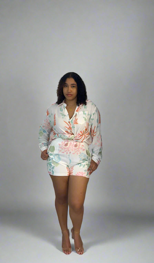 Vouge shorts set